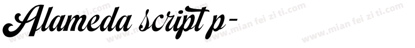 Alameda script p字体转换